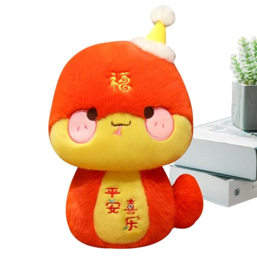 Plüschtier mit Schlangenmaskottchen – 2025 Plüschtier Maskottchen, glückliches chinesisches Maskottchen, Plüschtier aus Plüsch, rote Neujahrsdekoration Plüschtier mit Schlangenmaskottchen – 2025 Plüschtier Maskottchen, glückliches chinesisches Maskottchen, Plüschtier aus Plüsch, rote Neujahrsdekoration von Obesntln