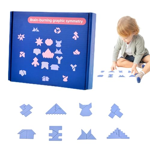 Puzzle aus Holz, Lernspielzeug für Kleinkinder – Puzzle, Lernspielzeug für ein kreatives interaktives Spiel – Puzzles aus Holz, Symmetrie-Puzzles für Geburtstag Puzzle aus Holz, Lernspielzeug für Kleinkinder – Puzzle, Lernspielzeug für ein kreatives interaktives Spiel – Puzzles aus Holz, Symmetrie-Puzzles für Geburtstag von Obesntln