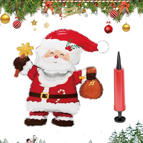 Weihnachtsballons – Dekoration von Weihnachtsballons, Weihnachtsballons aus Aluminium, Weihnachtsdekoration in Rentierform | Cartoon-Weihnachtsballons mit Handpumpe für die Dekoration Weihnachtsballons – Dekoration von Weihnachtsballons, Weihnachtsballons aus Aluminium, Weihnachtsdekoration in Rentierform | Cartoon-Weihnachtsballons mit Handpumpe für die Dekoration von Obesntln