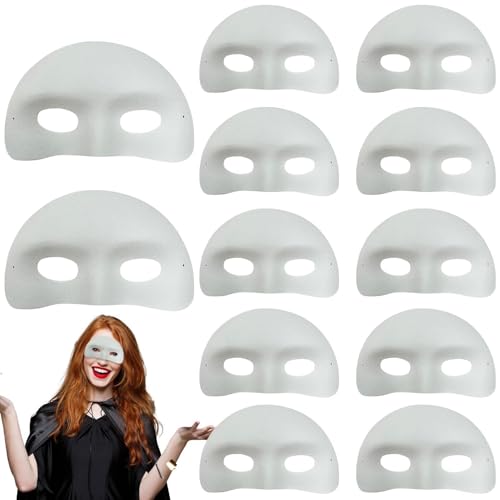 Weiße Graffiti-Maske, weißes Gesichtspaket zum Bemalen, Gesichtsmaskerade | Blanko Graffiti-Maske für Maskerade, Cosplay, Halloween-Party zum Dekorieren Weiße Graffiti-Maske, weißes Gesichtspaket zum Bemalen, Gesichtsmaskerade | Blanko Graffiti-Maske für Maskerade, Cosplay, Halloween-Party zum Dekorieren von Obesntln