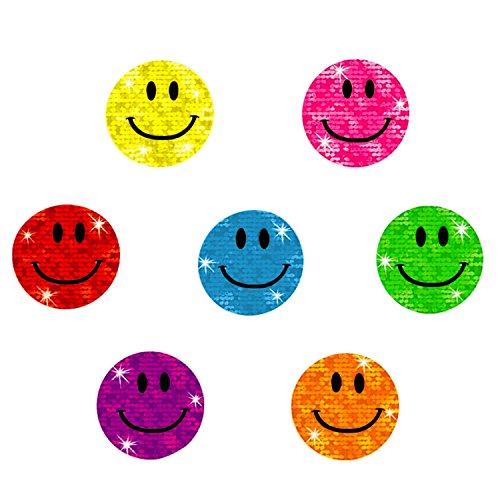 Oblique-Unique® - 112 x Glitzer Sticker Smile - Regenbogen Sticker für Kinder von Oblique Unique
