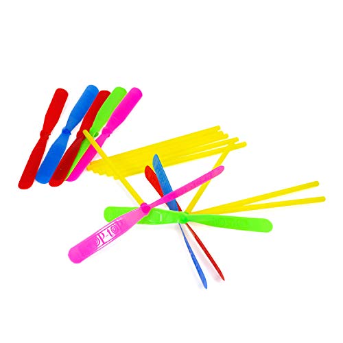 Oblique Unique® 12 Flug Propeller Flugspiel Bunt Farbmix Kinder Spielzeug für Kinder Geburtstag Geschenk UVM. von Oblique Unique