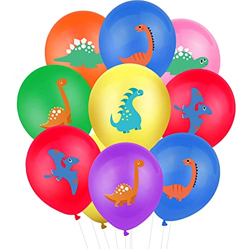 Oblique Unique® Dino Luftballon Set Dinosaurier Ballons für Jungen Kinder Geburtstag Schuleinführung Schulanfang Motto Party von Oblique Unique