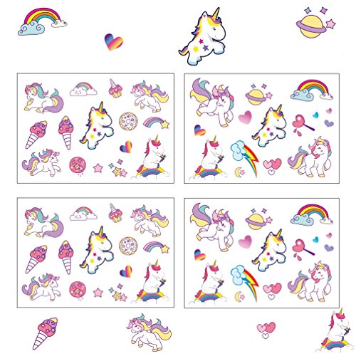 Oblique Unique® Einhorn Sticker I farbenfrohe Selbstklebende Aufkleber I Unicorn I Kindergeburtstag I Deko von Oblique Unique