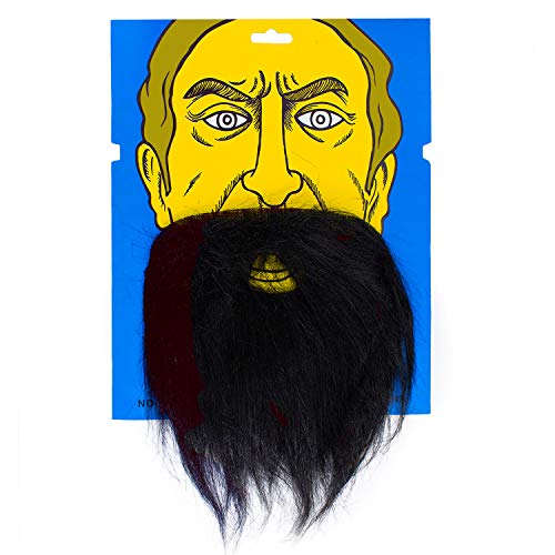 Oblique Unique® Falscher unechter Bart für Fasching Karneval Party Wikinger Zwerg Alter Mann Kostüm mit Gummiband Vollbart Schwarz von Oblique Unique