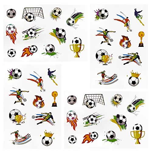 Oblique Unique® Fussball Sticker Set 42 Stück farbenfrohe Aufkleber zum Spielen Spielspass für Kinder Jungs zum Kindergeburtstag Mitgebsel von Oblique Unique