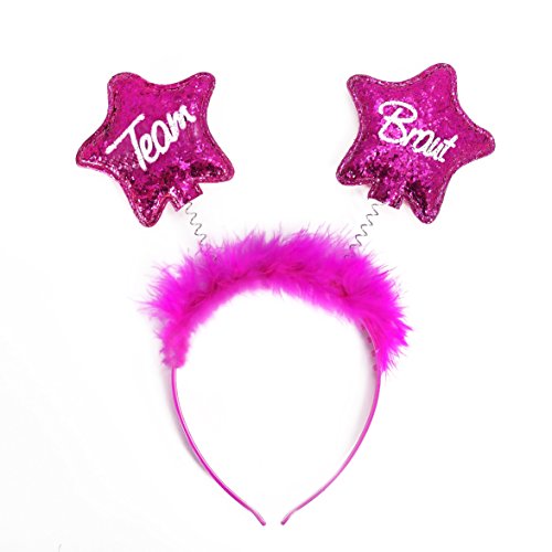 Oblique Unique® Haarreifen Braut Team Braut Brautjungfer Junggesellinnenabschied Hochzeit - wählbar (Team Braut) von Oblique Unique