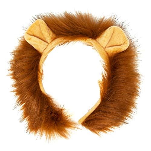 Oblique Unique® Haarreifen Löwe mit Ohren und Mähne Löwen Haarreif mit Haaren für Fasching Karneval Motto Party Löwenkostüm Kostüm Accessoire von Oblique Unique