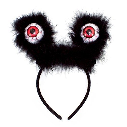 Oblique Unique® Haarreifen mit Augen Halloween Prank Monster Grusel Horror Karneval Fasching Kostüm Accessoire von Oblique Unique