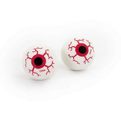 Oblique Unique® Horror Augen für Halloween Fasching Karneval Streudeko Tisch Deko Kunststoff - Menge wählbar (12 Stück) von Oblique Unique