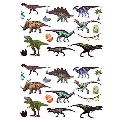 Oblique-Unique® Kinder Dino Tattoos 32 Stück Farbenfroh Temporär Dinosaurier Tattoo zum Spielen Spielspass für Jungs zum Kindergeburtstag von Oblique Unique
