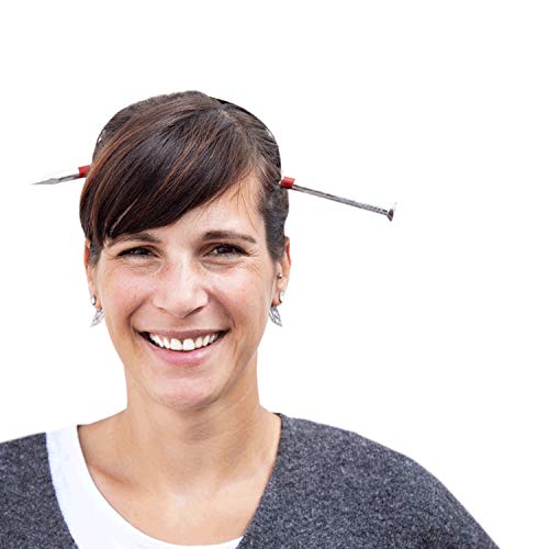 Oblique Unique® Nagel durch Kopf Haarreifen Blutig - Halloween Karneval Fasching Accessoire Prank Grusel Horror von Oblique Unique