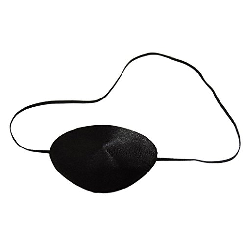 Oblique Unique® Piraten Augenklappe Schwarz Satin Fasching Karneval Piratenkostüm Geburstag von Oblique Unique