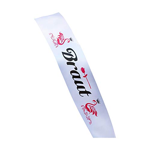 Oblique Unique Braut Schärpe JGA Junggesellenabschied - Bride - Hen Party Sash Bride To Be 2 x Schwan von Oblique Unique