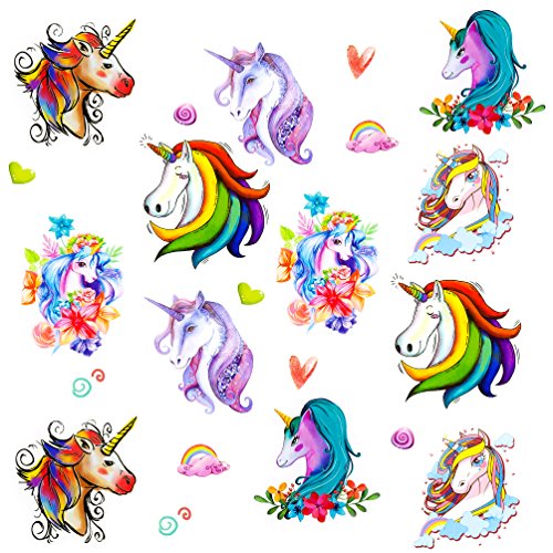 Oblique-Unique® Einhorn Tattoo Set romantisch farbenfrohe temporäre Tattoos Unicorn Kinder Geburtstag Oblique-Unique® Einhorn Tattoo Set romantisch farbenfrohe temporäre Tattoos Unicorn Kinder Geburtstag von Oblique Unique