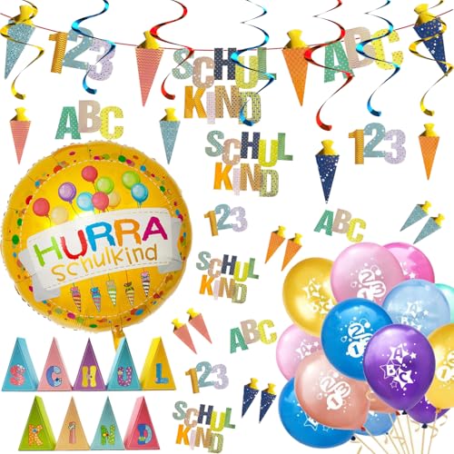 Oblique Unique Einschulung Deko Set Schuleinführung für Jungen und Mädchen mit Schulkind Deko Schachteln Girlande Spiral Wirbel Konfetti Folienballon Ballons DIY Deko Schulanfang Oblique Unique Einschulung Deko Set Schuleinführung für Jungen und Mädchen mit Schulkind Deko Schachteln Girlande Spiral Wirbel Konfetti Folienballon Ballons DIY Deko Schulanfang von Oblique Unique