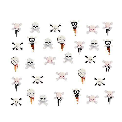 Oblique Unique® Fingernagel Sticker Aufkleber Damen Nagelsticker DIY Nail Art - selbstklebend (Piraten) von Oblique Unique