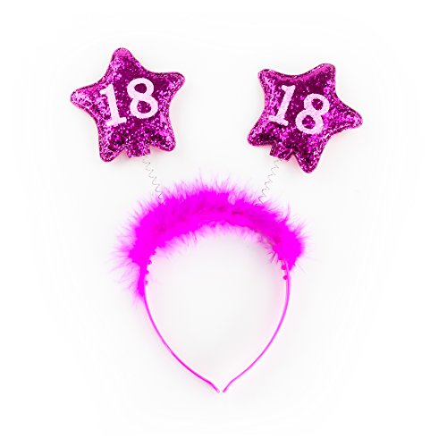 Oblique Unique Haarreifen 18. Geburtstag Pink von Oblique Unique