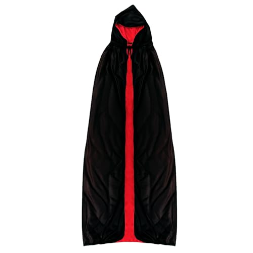 Oblique Unique Umhang Schwarz Rot Cape für Hexe Zauberer Kostüm Accessoire für Halloween Karneval Fasching Motto Party Oblique Unique Umhang Schwarz Rot Cape für Hexe Zauberer Kostüm Accessoire für Halloween Karneval Fasching Motto Party von Oblique Unique