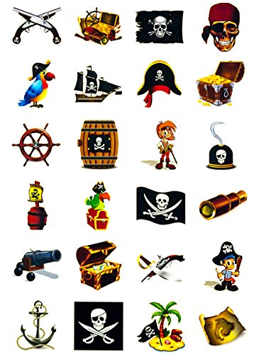 Oblique Unique Piraten Tattoo Set 24 Kindertattoos - Verschiedene Piraten Motive Kinder Spielen Oblique Unique Piraten Tattoo Set 24 Kindertattoos - Verschiedene Piraten Motive Kinder Spielen von Oblique Unique