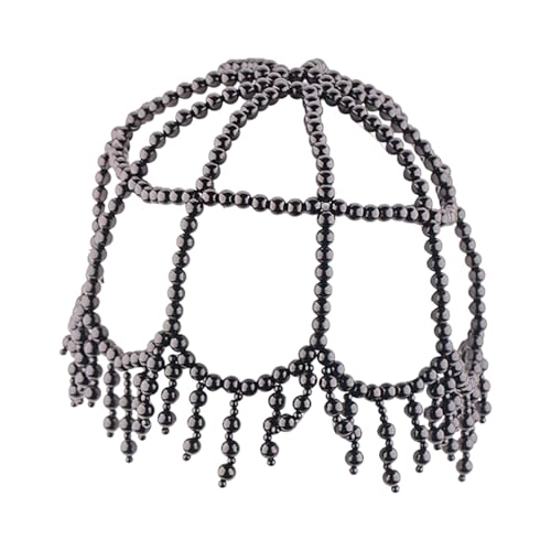 Gewebte Perlen Quasten Hut Kunstperlen Verzierter Hut Braut Party Haarschmuck für elegante Anlässe und Partys Damen verziert Gewebte Perlen Quasten Hut Kunstperlen Verzierter Hut Braut Party Haarschmuck für elegante Anlässe und Partys Damen verziert von Obotsnoi