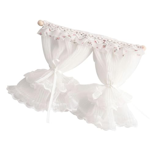 Miniatur-Spitzenvorhänge im Maßstab 1:12 für Puppenhäuser, Dekor mit abnehmbaren Bändern, Blau und Blumendesign, abnehmbare Puppenhäuser-Vorhang-Set Miniatur-Spitzenvorhänge im Maßstab 1:12 für Puppenhäuser, Dekor mit abnehmbaren Bändern, Blau und Blumendesign, abnehmbare Puppenhäuser-Vorhang-Set von Obotsnoi