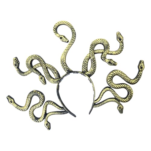 Obotsnoi 3D Schlangenhaarband Cosplay Party Kostüm Requisiten Schlange Gorgon Stirnband Urlaub Masked Balls Kopfbedeckung Kleidung Zubehör von Obotsnoi