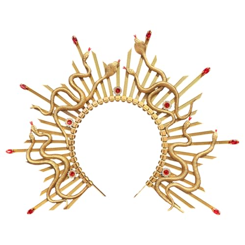 Obotsnoi Antikes Schlangen-Haarband für Damen und Mädchen, Thema, Veranstaltungen, Versammlungen, Kronen, Kopfschmuck für tägliche Party, Styling, Party, Abendveranstaltung, Kopfbedeckung von Obotsnoi