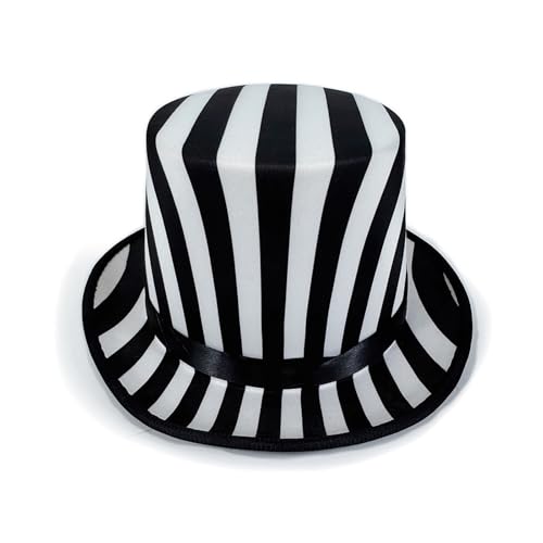 Obotsnoi Eleganter Unisex-Hut, Schachbrett-Druck, Theater-Accessoire, Vintage-Stil, Ofenrohr-Hut, modisch, weicher Stoff, Zauberer Obotsnoi Eleganter Unisex-Hut, Schachbrett-Druck, Theater-Accessoire, Vintage-Stil, Ofenrohr-Hut, modisch, weicher Stoff, Zauberer von Obotsnoi