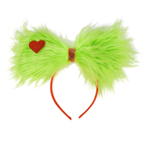 Obotsnoi Festlicher Plüsch-Haarschmuck für Weihnachten, Kostümpartys, leicht, bequem, Haarspange/Stirnband, Zubehör, Schmuckzubehör von Obotsnoi