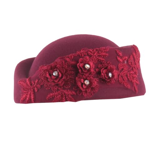 Obotsnoi Flugbegleiter-Hut für Kinder und Erwachsene, Luft-Hostessen, Party, Cosplay, Stewardess für Halloween-Party, bestickt Obotsnoi Flugbegleiter-Hut für Kinder und Erwachsene, Luft-Hostessen, Party, Cosplay, Stewardess für Halloween-Party, bestickt von Obotsnoi