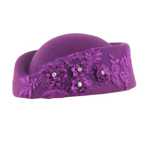 Obotsnoi Flugbegleiter-Hut für Kinder und Erwachsene, Luft-Hostessen, Party, Cosplay, Stewardess für Halloween-Party, bestickt Obotsnoi Flugbegleiter-Hut für Kinder und Erwachsene, Luft-Hostessen, Party, Cosplay, Stewardess für Halloween-Party, bestickt von Obotsnoi