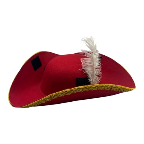 Obotsnoi Goldene Spitze Halloween Piraten Party Requisiten Kappen für Kinder fantasievolles Spiel Kostüm Partys Zubehör Cosplay Hut Kostüm von Obotsnoi