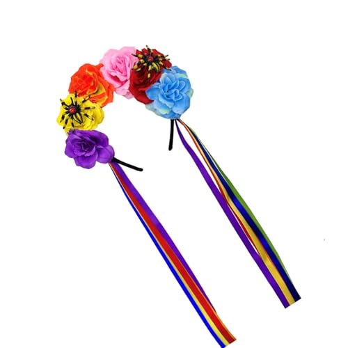 Obotsnoi Haarreif mit Spinnen-Motiv, Harz, Blumenmotiv, leicht, Halloween-Kopfbedeckung für Halloween, Themen-Event, Blume und Spinnen Obotsnoi Haarreif mit Spinnen-Motiv, Harz, Blumenmotiv, leicht, Halloween-Kopfbedeckung für Halloween, Themen-Event, Blume und Spinnen von Obotsnoi
