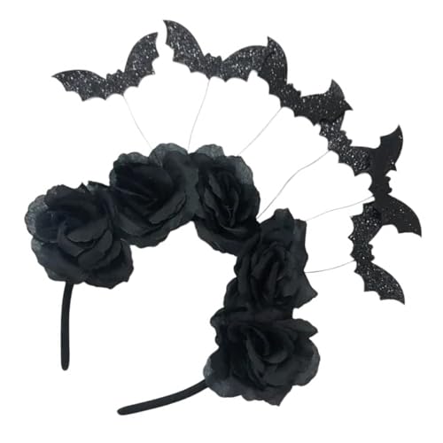 Obotsnoi Halloween-Fledermaus-Stirnband mit Akzent, bequeme Kopfbedeckung, Kostüm, Cosplay, Party, für jedermann von Obotsnoi