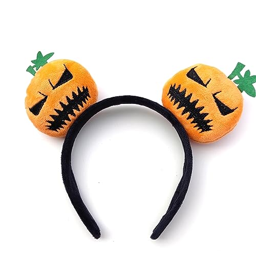Obotsnoi Halloween Kopfbedecke Haare Hoop Weiche Flauschige Stoff Cartoon Stirnband Für Kürbisparty Dekorationen Halloween Party Kopfbedeckung Für Weihnachtsfeiern von Obotsnoi