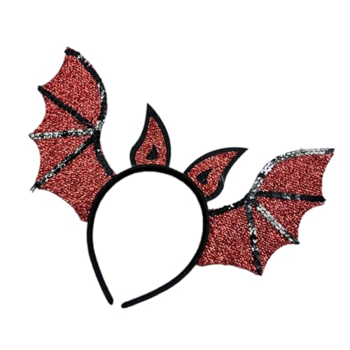 Obotsnoi Halloween Teufelsflügel Stirnbänder Cosplay Teufelsflügel Kopfbedeckung Haarbänder Kopfbedeckung Halloween Haarbänder Geburtstag Party von Obotsnoi
