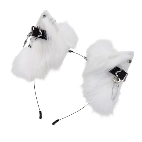 Obotsnoi Handgefertigter Haarreif mit pelzigen Ohren, Kostümzubehör für Halloween, Erntedankfest, Party, Cosplay Obotsnoi Handgefertigter Haarreif mit pelzigen Ohren, Kostümzubehör für Halloween, Erntedankfest, Party, Cosplay von Obotsnoi