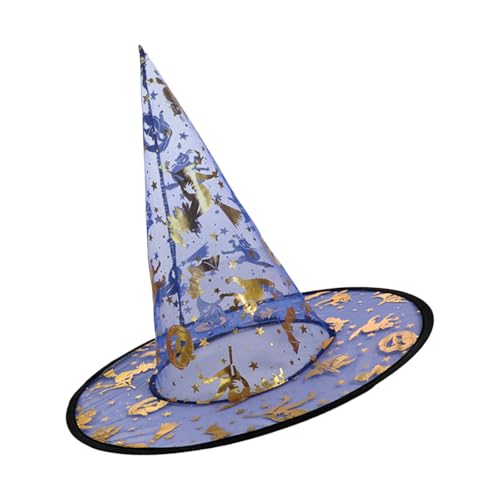 Obotsnoi Hexenhut, 33 cm hoch, spitz, verstellbar, Zauberer, Rollenspiel, Unisex-Kostüm für Erwachsene, Kinder, Halloween, Cosplay, Halloween, 5 Stück Obotsnoi Hexenhut, 33 cm hoch, spitz, verstellbar, Zauberer, Rollenspiel, Unisex-Kostüm für Erwachsene, Kinder, Halloween, Cosplay, Halloween, 5 Stück von Obotsnoi