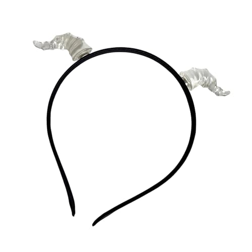 Obotsnoi Kinder Cosplay Devil Stirnband Tierhorn Für Karnivale Party Handgefertigtes Dunkler Horn Kostüm Teufel Festliches Cosplay Kopfstück von Obotsnoi