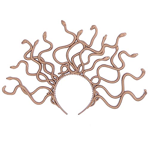 Obotsnoi Kreativer Medusa Haarreif in Schlangenform, für Damen, Make-up für Halloween, Live-Übertragung, Haar-Accessoire, Cosplay, Stirnbänder für Damen, Stirnband, Halloween-Haarband, mehrfarbig Obotsnoi Kreativer Medusa Haarreif in Schlangenform, für Damen, Make-up für Halloween, Live-Übertragung, Haar-Accessoire, Cosplay, Stirnbänder für Damen, Stirnband, Halloween-Haarband, mehrfarbig von Obotsnoi