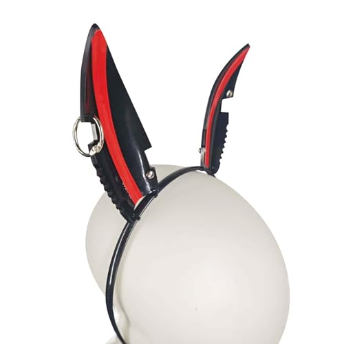 Obotsnoi Modestirnbänder Für Frauenhaarzubehör Punk Kopfbedeckung Weiche Nietohren Für Halloween Cosplay Party Halloween Kostüm von Obotsnoi