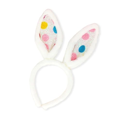 Obotsnoi Oster-Plüsch-Hasenohren-Haarband, weiches Tierohr-Haarband für Frauen und Mädchen, Ohren für Cosplay, Halloween, Alltag, Halloween von Obotsnoi