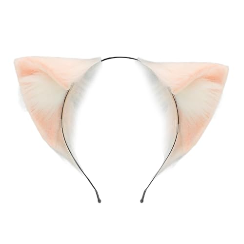 Obotsnoi Pelziger Plüsch-Katzenohr-Haarreif, verstellbar, Anime-Haarreif für Kostümpartys, Rollenspiele, Halloween, Maskeraden, Party-Requisiten, Karneval, Kostüm, Kopfbedeckung für Damen und Mädchen von Obotsnoi
