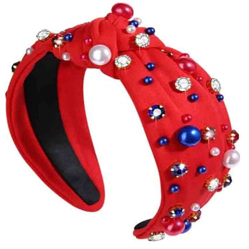 Obotsnoi Perlen-Stirnbänder, Foto-Requisiten, lustige Stirnbänder, Party, Blingbling, Karaoke-Party, Haarreif, Schmuckstein-Kopfbedeckung für Bühne, elegante Perlen, Haarschmuck für Frauen von Obotsnoi