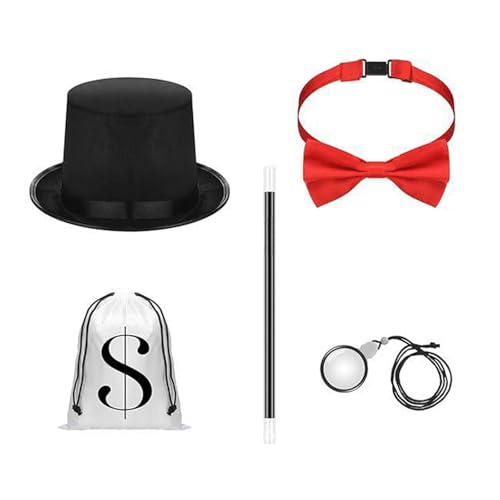 Obotsnoi Praktisches Zaubererhut-Set, einfache Aufbewahrung, atmungsaktive Innenschicht für professionelle Darsteller, professioneller Zaubererhut von Obotsnoi