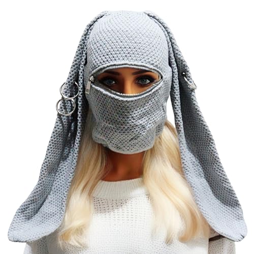 Obotsnoi Punk Kaninchen Ohren Strickerhalterkapazitäten Für Teenager Mädchen Winter Warmes Gesichtsmaske Erwachsener Cosplay Kostüm Rande Halloween Freien Freien Obotsnoi Punk Kaninchen Ohren Strickerhalterkapazitäten Für Teenager Mädchen Winter Warmes Gesichtsmaske Erwachsener Cosplay Kostüm Rande Halloween Freien Freien von Obotsnoi