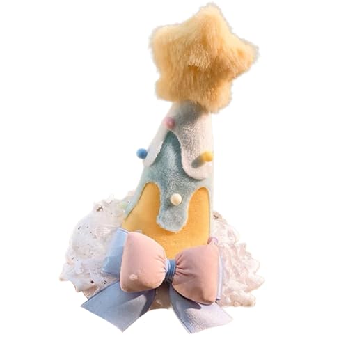 Obotsnoi Schöne Plüsch Star Hairband Bowknot Kronstück Für Geburtstagsfeier Rolle Spielen Aktivität Kinder Girl Kopfbedeckung Geburtstagsband Haarband von Obotsnoi