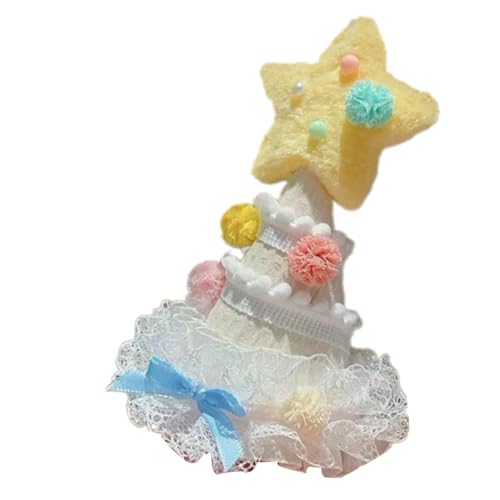 Obotsnoi Schöne Plüsch Star Hairband Bowknot Kronstück Für Geburtstagsfeier Rolle Spielen Aktivität Kinder Girl Kopfbedeckung Geburtstagsband Haarband von Obotsnoi