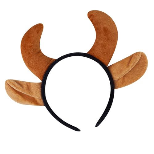 Obotsnoi Verstellbares Halloween-Horn-Stirnband für Kostümpartys, weich, leicht, Haar-Accessoire, Kinder, Erwachsene, Feiertage, Halloween, Kostüm, Kopfschmuck von Obotsnoi